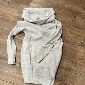 lululemon athletica Gray Cowl Neck Sweater